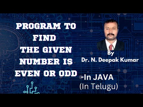 PROGRAM TO FIND THE GIVEN NUMBER IS EVEN OR ODD IN JAVA ||IN TELUGU||#javaprogramming #viral