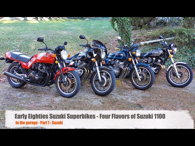 バイク SUZUKI CRX Early 1980s Muscle Bikes - Riding Four 1100 cc Suzukis! - YouTube