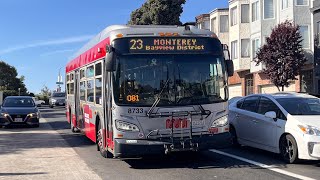 ⁴ᴷ⁶⁰ Favorite Bus! SF MUNI 2013 New Flyer XDE40 #8733 on 23 Monterey screenshot 3