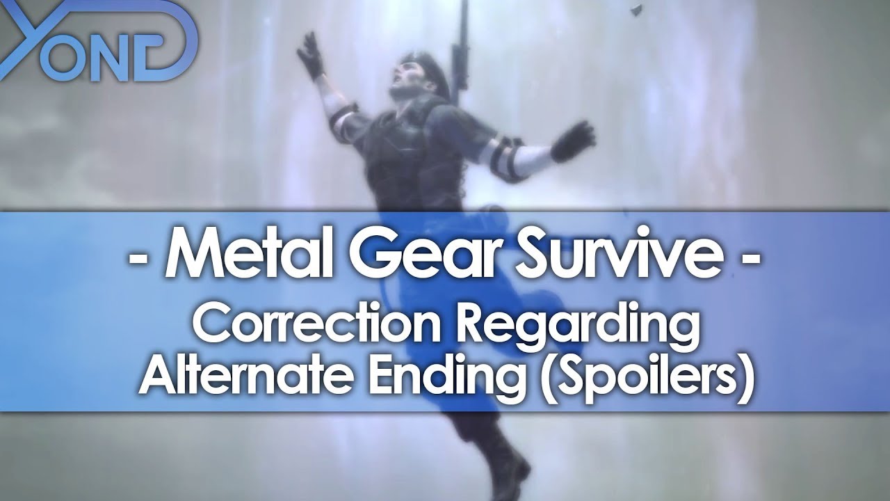 Correction Regarding Metal Gear Survive's Alternate Ending (Spoilers)