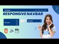 Make a Responsive Navbar in 5 Minutes! (No Framework) 2025