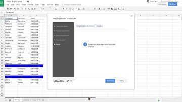 Remove Duplicates add-on for Google Sheets