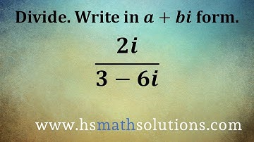 Dividing Complex Numbers (Example)