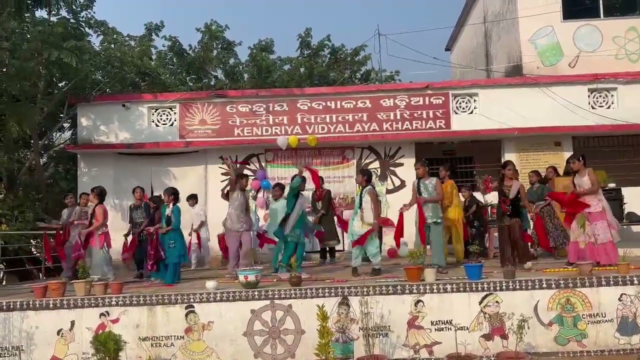 KVS Foundation day dance by class 2 and 3 