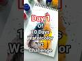 Day 1/day 10 of 🖌️✨watercolor painting Challenge 💗#challenge #shorts #art