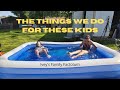 Little home update and some pool time with the kiddo&#39;s