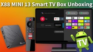 X88 Mini 13 Android TV 13 Unboxing and Test 2024 @ApkHeaven