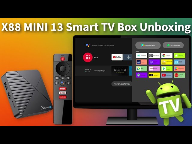 X88 Mini 13 Android TV 13 Unboxing and Test 2024 - YouTube