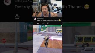 Thanos DESTROYS Tilted Towers in Fortnite #fortnite #fortniteclips #shorts