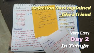 Day 2 of DSA using Python | Selection Sort using python in telugu