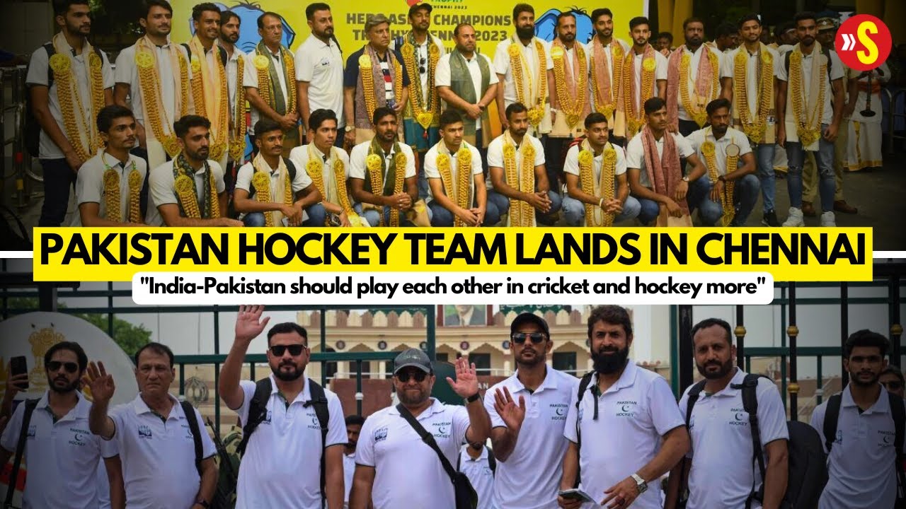 Pakistan hockey team arrives in Chennai Asian Champions Trophy, crosses