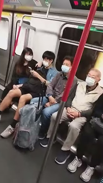 Annoying boy and girl singing in the train
