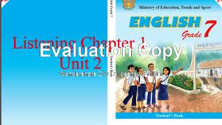 Chapter 1 Unit 2 English listening  Grade 7