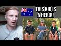 Reaction To Australian Teen swims 4km to save family stranded at sea