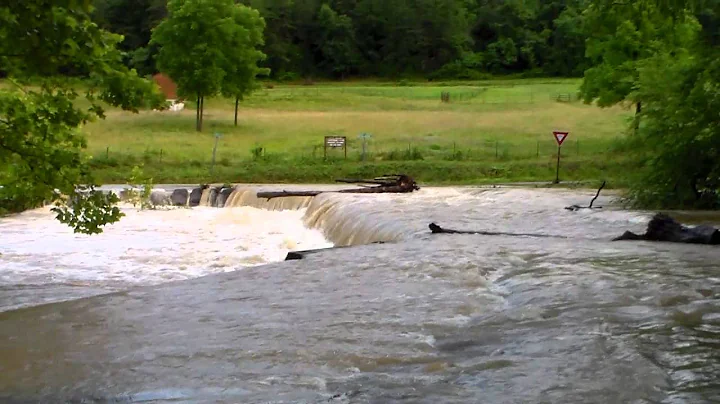 Fifteen Mile Creek Flood - Washed Out Orleans & Oldtown Roads - June 28, 2015
