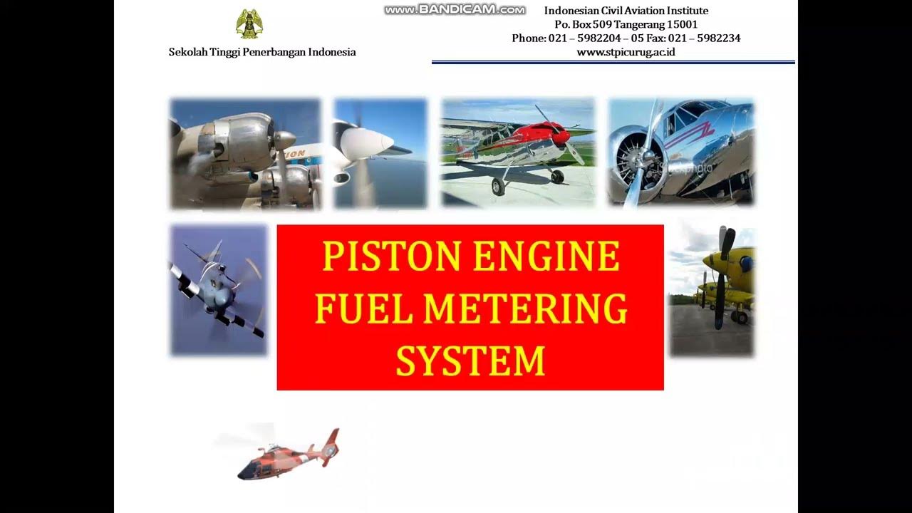 Part 1 Introduction to Aircraft Piston Engine Fuel System YouTube