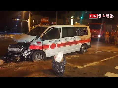 救護車與休旅車對撞 2歲幼童送醫途中二度受傷