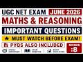 UGC NET June 2026 | Maths &amp; Reasoning Important Questions | Paper 1 Preparation