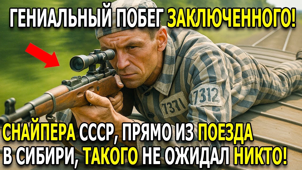 ЗАКЛЮЧЁННЫЙ СНАЙПЕР, который СБЕЖАЛ с ПОЕЗДА В СИБИРИ! Самый ХИТРЫЙ Побег в Истории СССР!