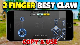 2 finger claw settings pubg mobile🔥the best control,just copy & use✅