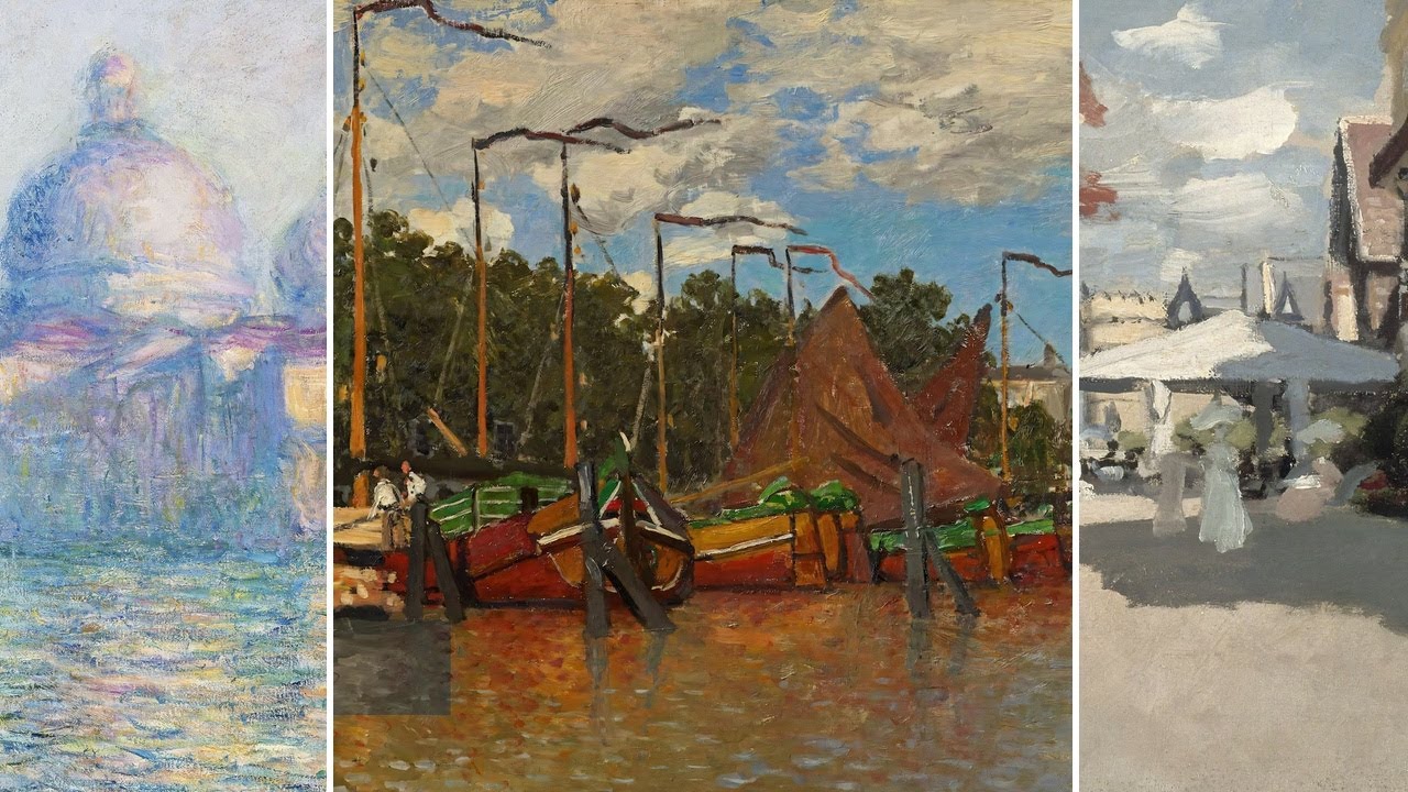 Claude Monet TV — Silent Art Gallery · May 14 Morning | Boats at Zaandamn & others