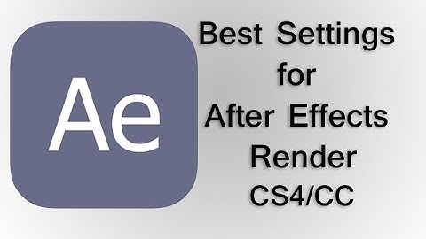 Adobe After Effects CC Best Render Settings | Fast Render | Bangla Tutorial