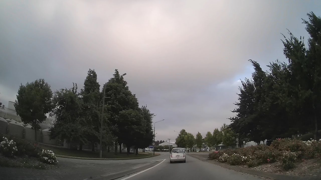 Driving from Timaru to Temuka - Road trip along SH1 in the Canterbury ...