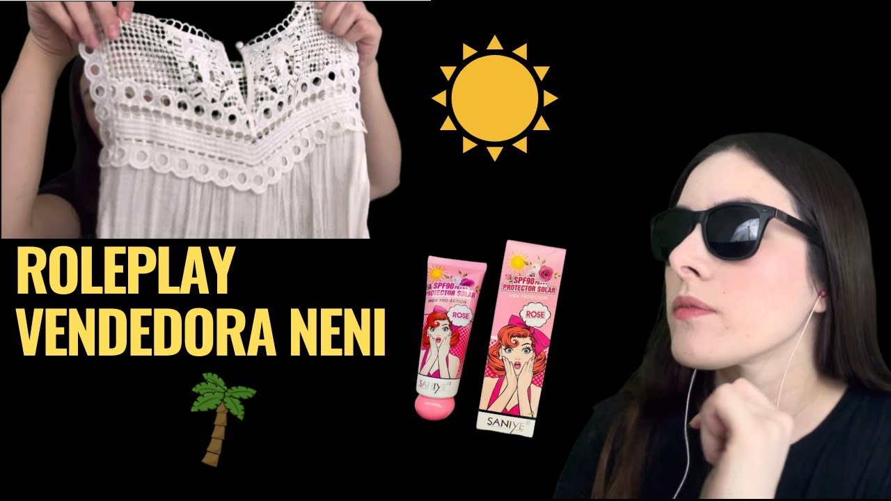 ASMR en español - roleplay vendedora de ropa ~ skin care y accesorios para la playa 🏝 ☀️