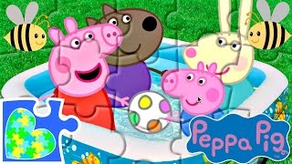 PEPPA PIG POOL GAME FOR KIDS! PEPPA PIG TOY! Rompecabezas de Peppa La Cerdita screenshot 5