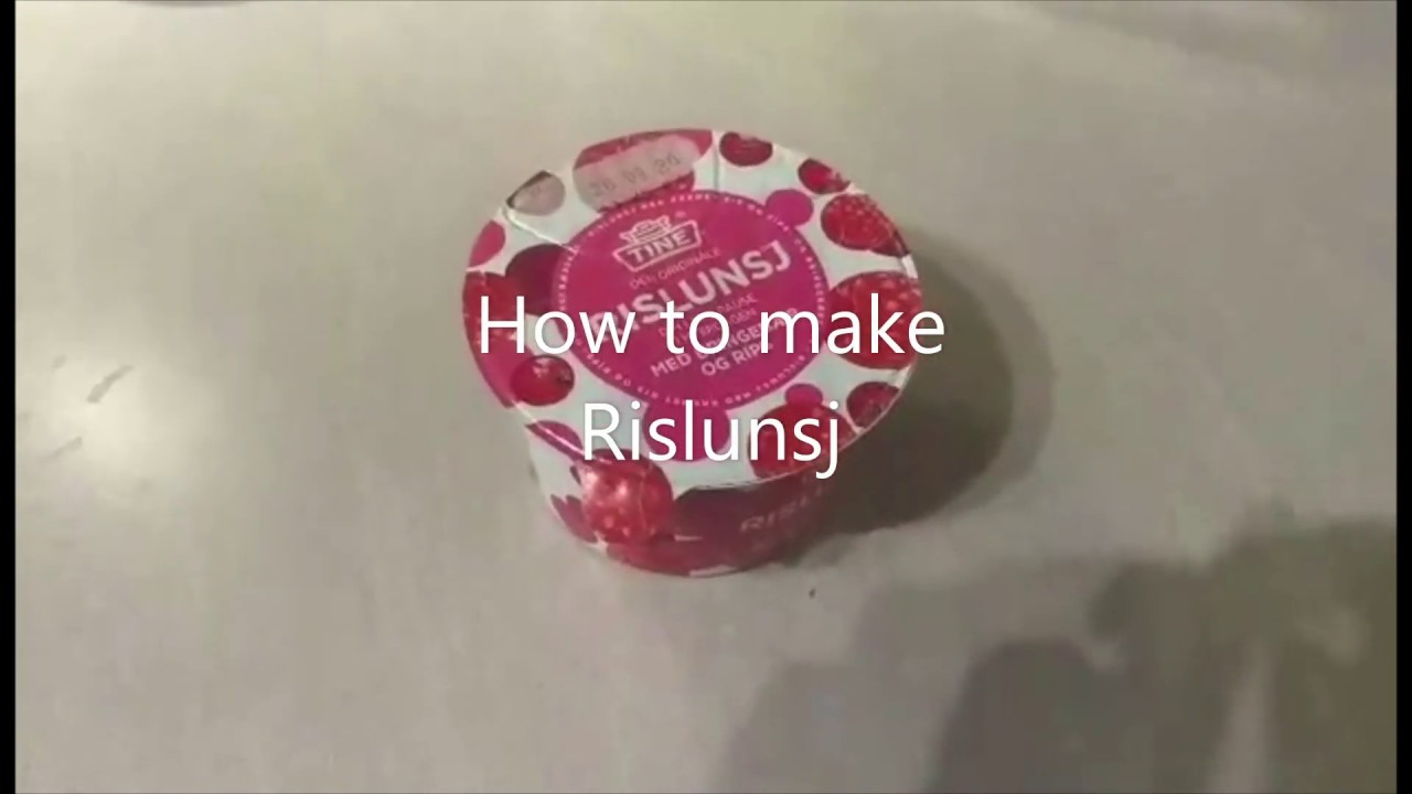 Basic Cooking Turtorials 6 How to make rislunsj YouTube