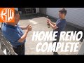 Before and after home comparison  home build renovation