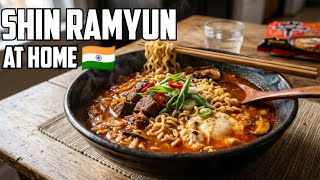 कोरियाई Shin Ramyun रेसिपी 🇮🇳 🇰🇷(Aespa Ningning Edition)