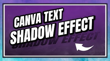 Hidden Back Drop Shadow Text Effect in Canva | Angle Shadow Text Effect