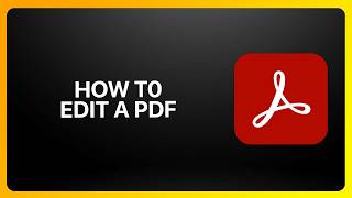 How To Edit a PDF in Adobe Acrobat! Tutorial
