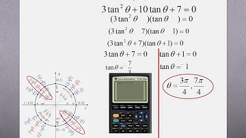 Solving Trigonometric Equations using Reference Angles Lesson 7