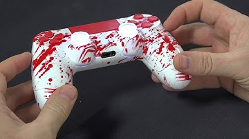 "Blood Splatter" PS4 Custom Controller by Gimika.com