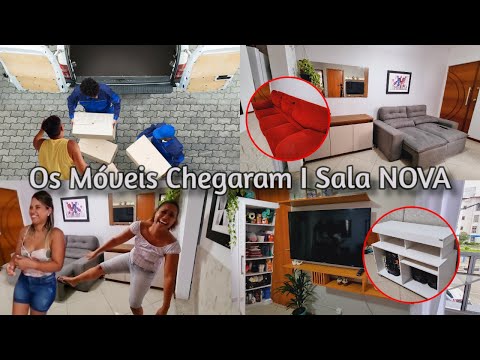 CHEGARAM OS MÓVEIS NOVOS + MUDAMOS A SALA + MUITAS NOVIDADES I APÊ DE CARA NOVA