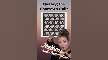 Quilting a Sparrow Quilt with Free Motion and Feathers