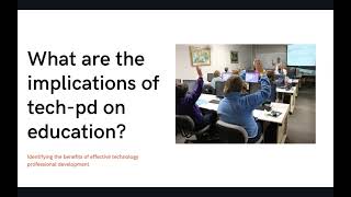 Professional Development for Improved Technology Integration EDLD 5314