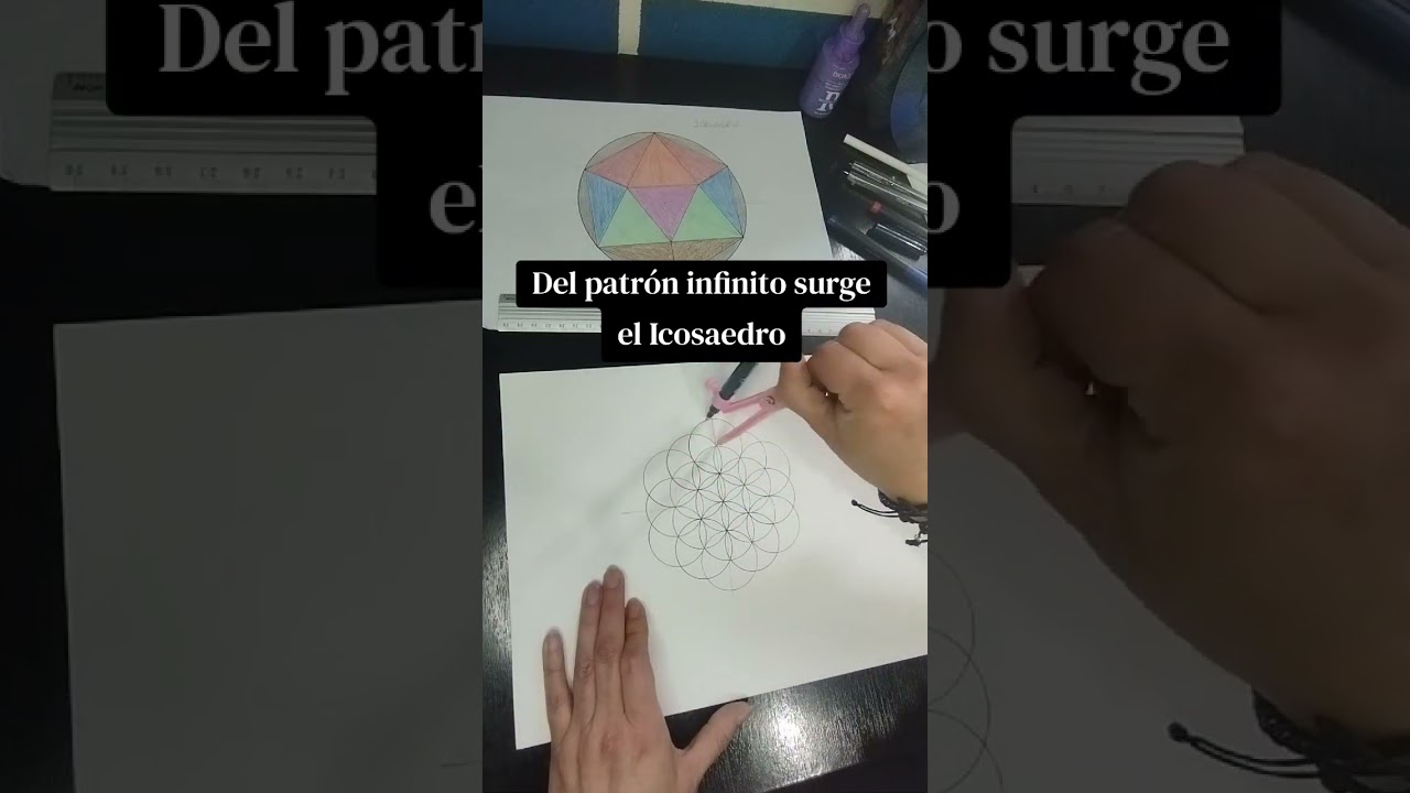 Cómo Trazar el Icosaedro desde la Flor de la Vida