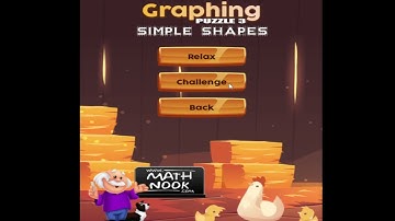 Graphing Puzzle 3 - Simple Shapes Coordinate Grid Game Overview