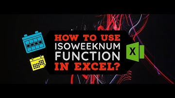 How to Use ISOWEEKNUM Function in Excel 365! GEEKEXCEL!!