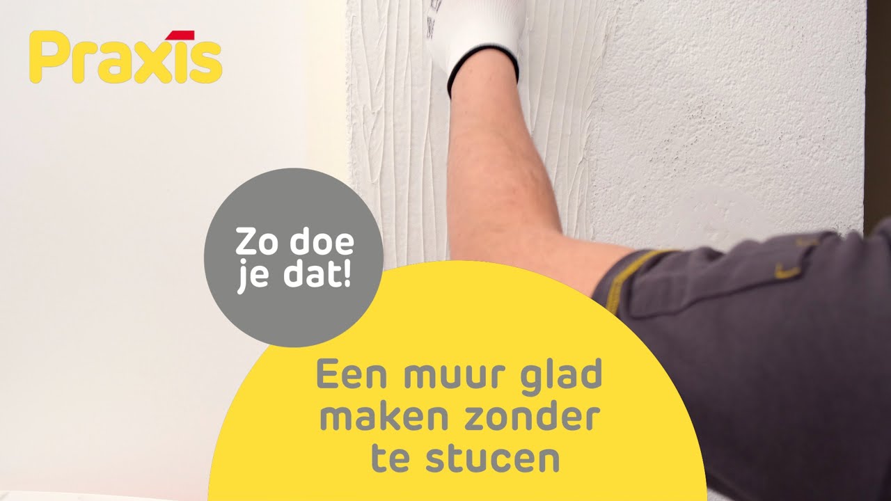 Een muur glad maken zonder te stucen 