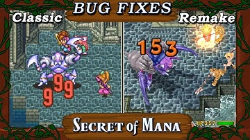 Secret of Mana - Weird/Abusable Glitch Fixes in the Remake