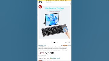 Wireless, Rechargeable, Foldable Keyboard and mouse #techisfuture #keyboard #computer #amazon