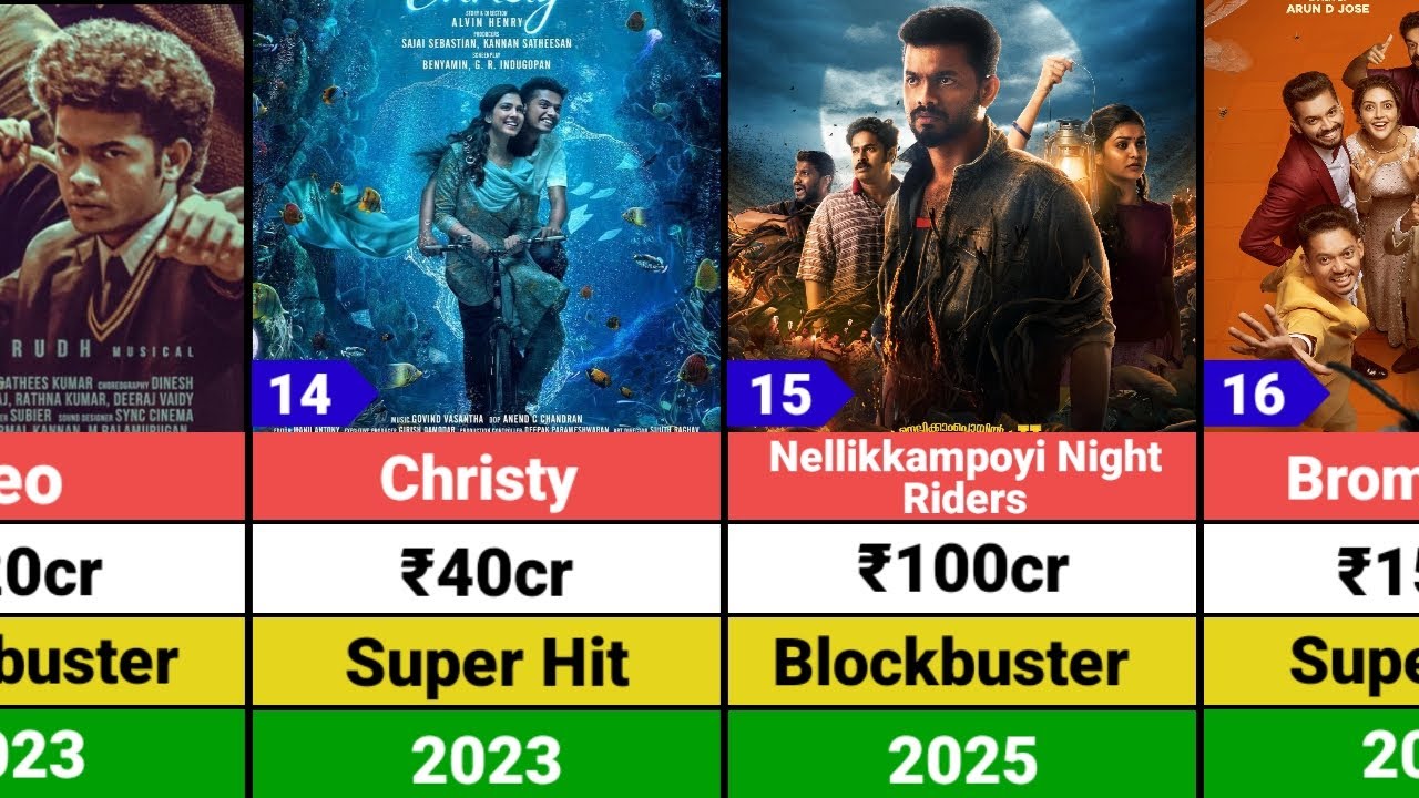 Mathew Thomas All Hits and Flops Movies List | Nellikkampoyil Night Riders 