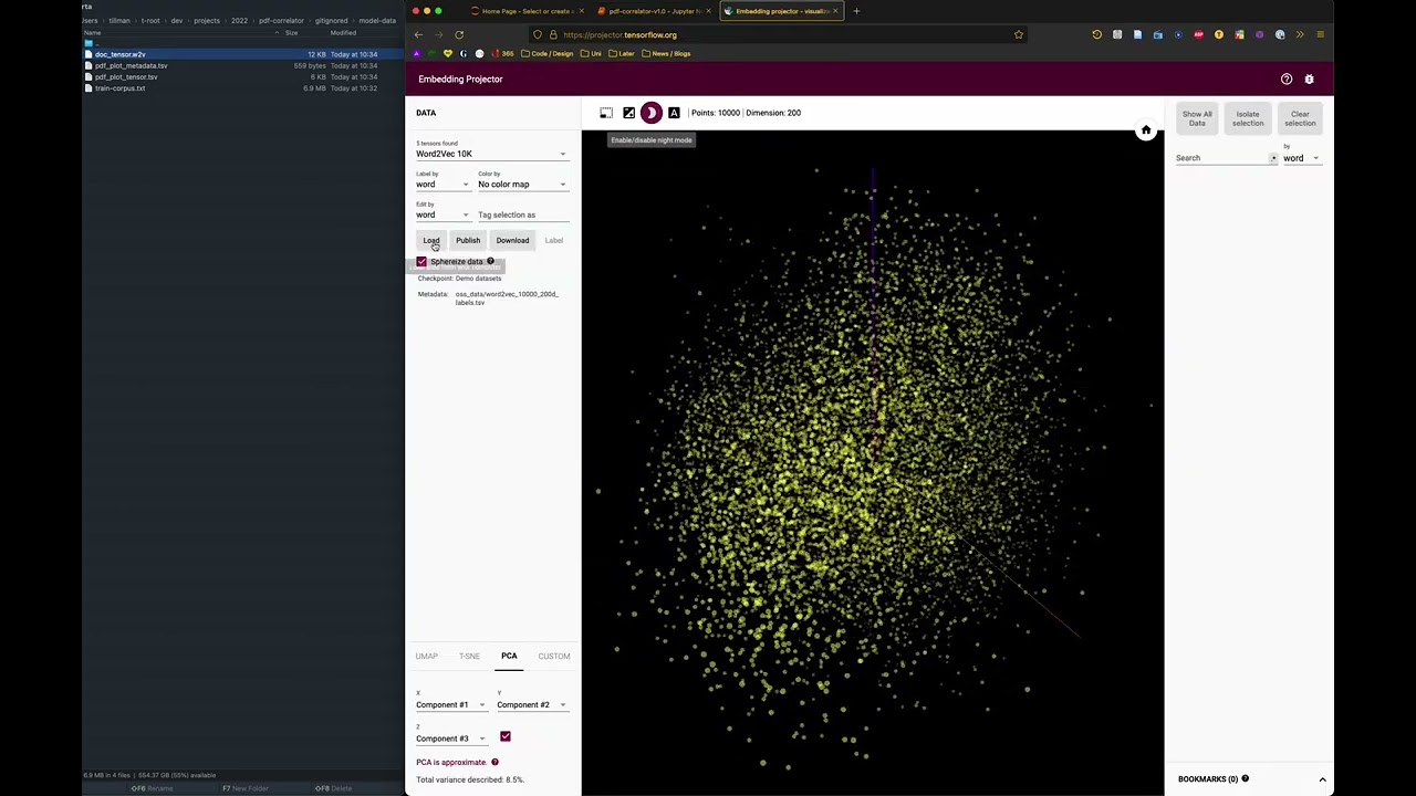 Gensim doc2vec - PDF Correlator Project Walkthrough