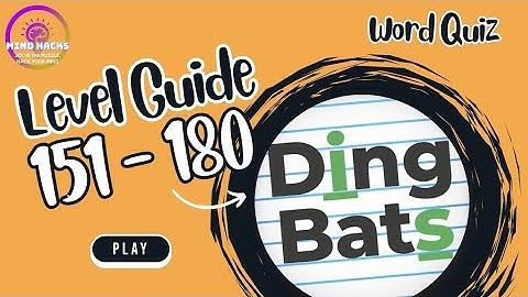 Dingbats (Word Quiz) Level 151 - 180 Walkthrough