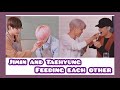 (VMIN Moments) Jimin and Taehyung Feeding Each Other | Eating Together