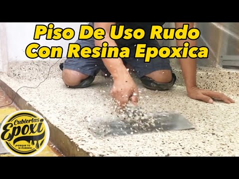 Piso De Uso Rudo Con Resina Epoxica (flakes) 